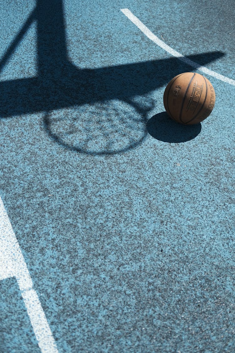 Basketball Ball On Ground 