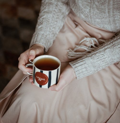 Hot Tea on a Ceramic Mug 