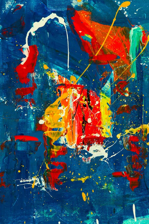 Close-up Photo of an Abstract Painting 