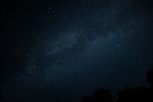 Free Captivating view of the starry night sky captured in Polska, showcasing cosmic wonders. Stock Photo