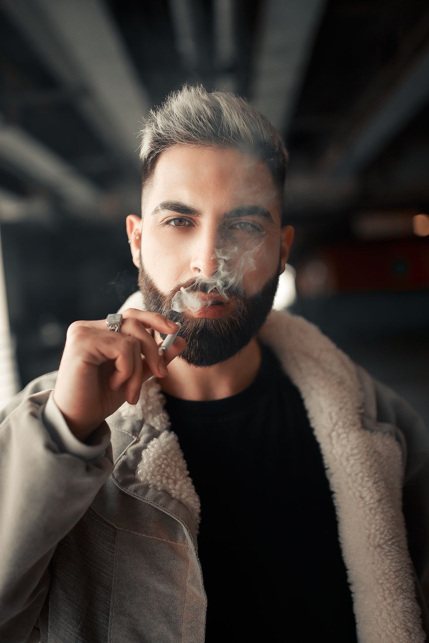 Picture of the day - smoldering man