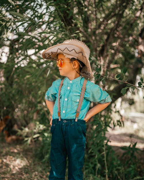 Young Boy on Cowboy Costume
