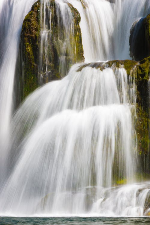 Water Falls in Time Lapse Photography