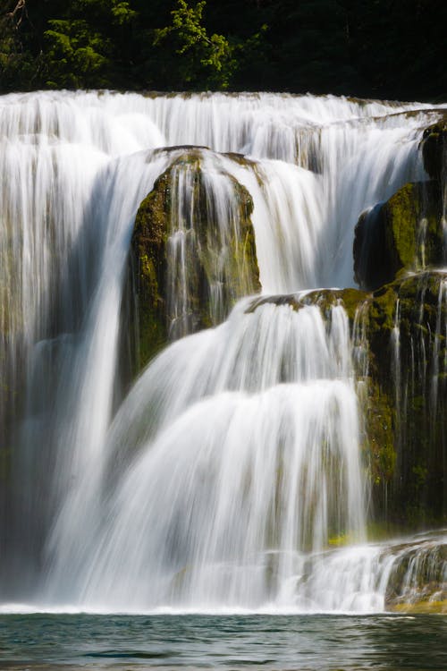 Water Falls in Time Lapse Photography