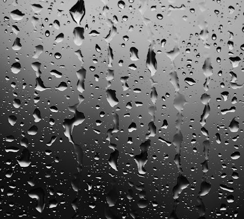 Free Water Droplets on Glass  Stock Photo