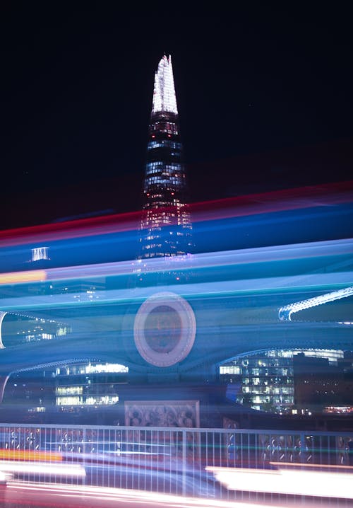 Free Photo of the Shard Building during Night Time Stock Photo