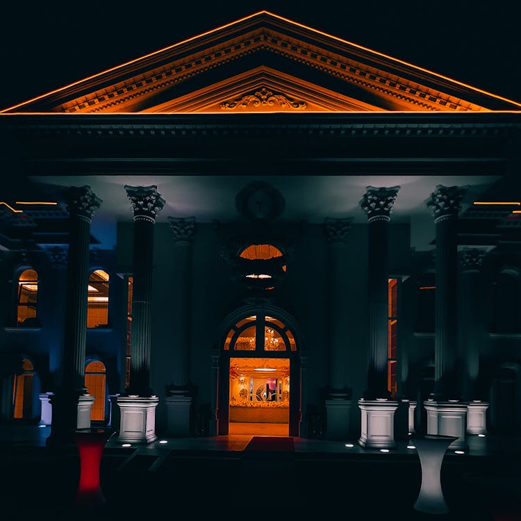 Entrance To Building At Night