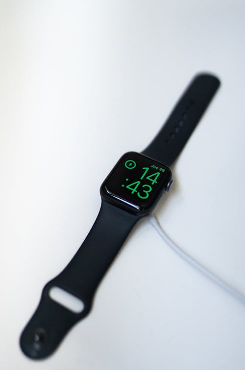 Free Apple Watch With Black Sport Band Stock Photo