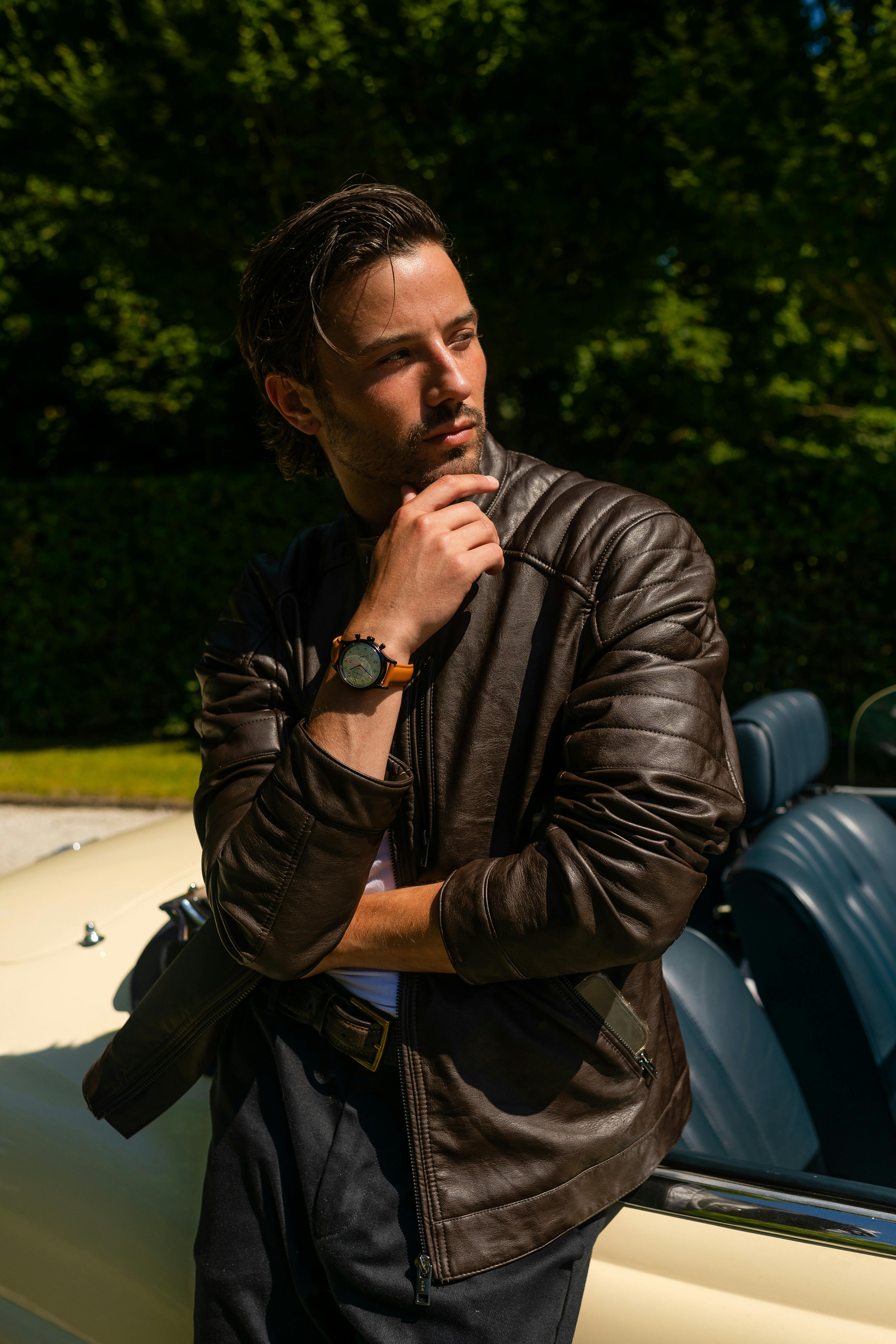 Man working with leather Stock Photo by ©haveseen 100552162