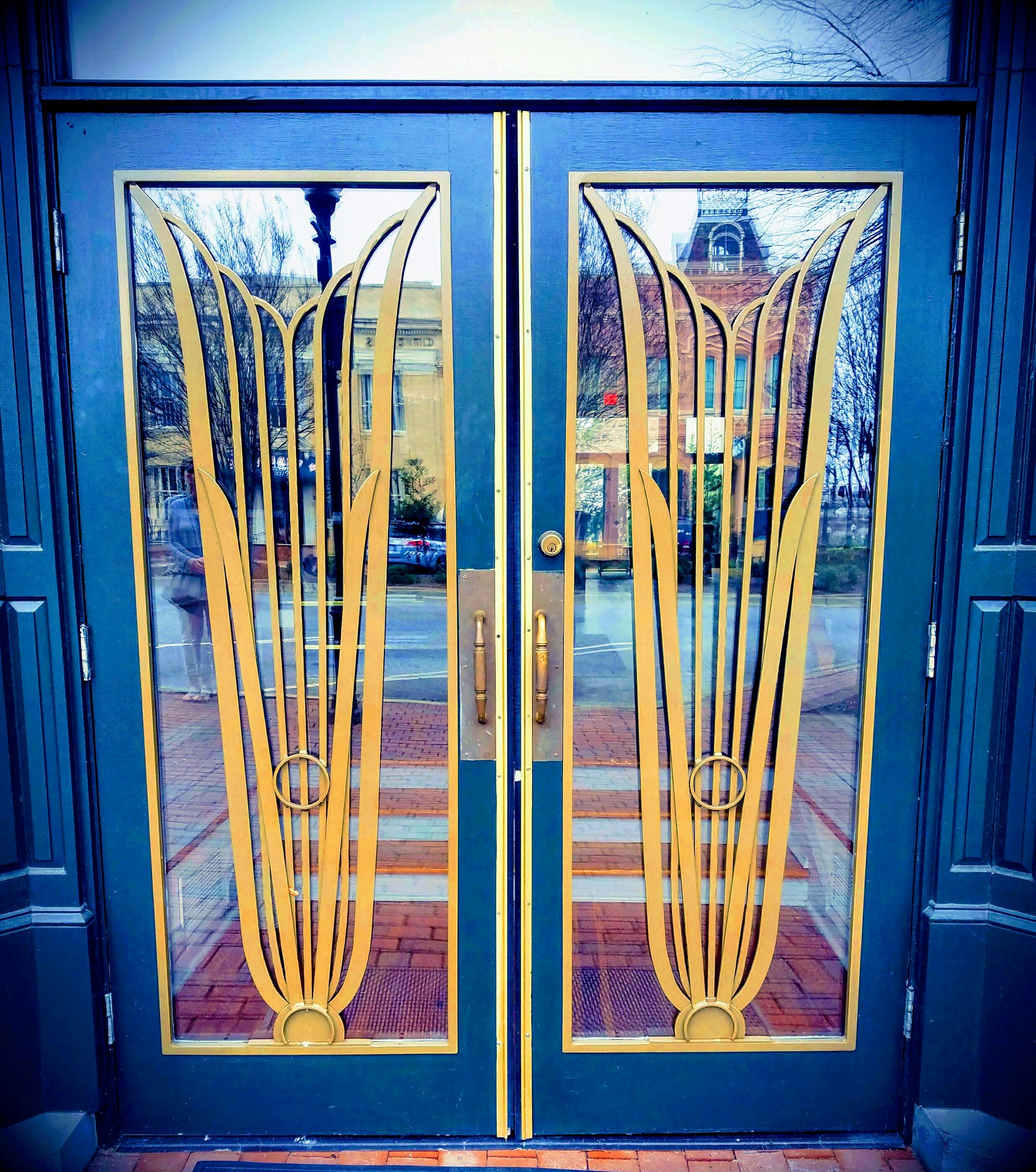 Free stock photo of art deco, doors, store front
