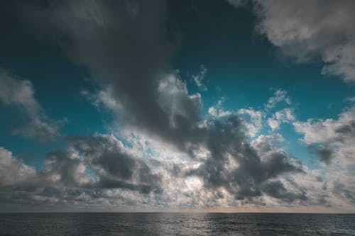 地平線, 多雲的天空, 水體 的 免費圖庫相片