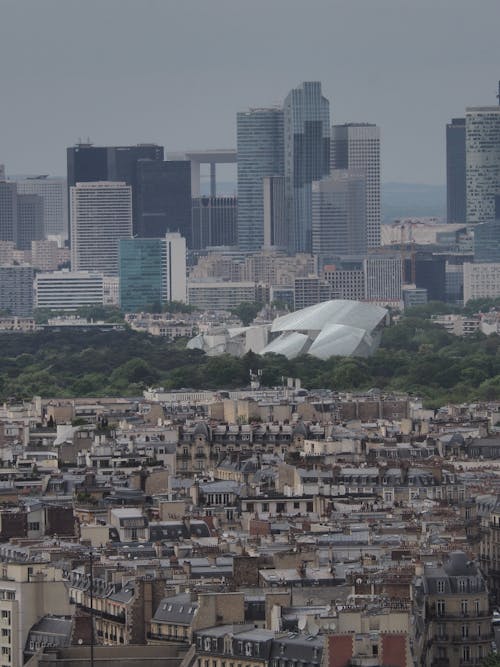 Aerial View of City Buildings