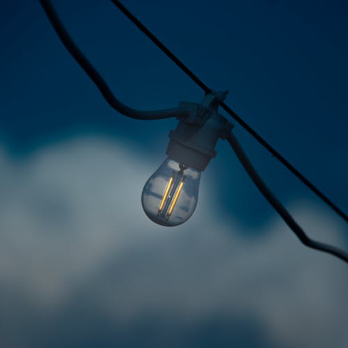 Free Close Up Shot of a Light Bulb Stock Photo