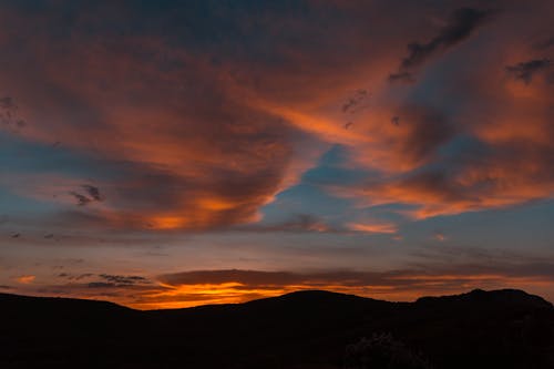 剪影, 多雲的天空, 天性 的 免費圖庫相片