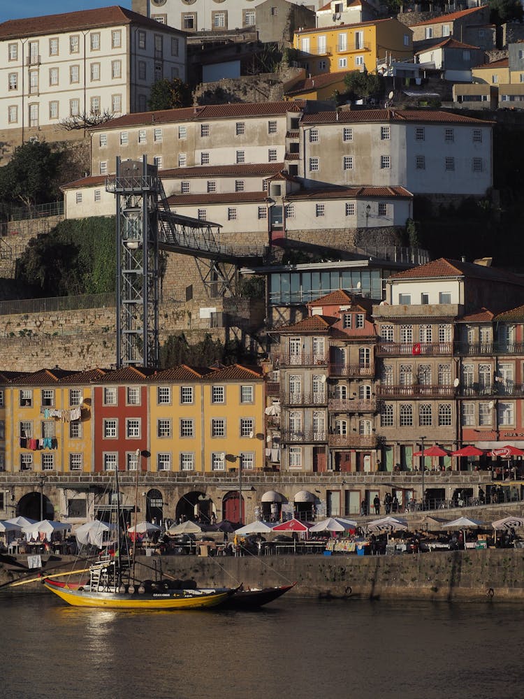 The Old Town In Porto, Portugal Along The Douro River