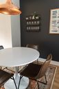Round White Wooden Table With Chairs