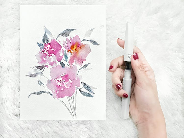 Pink Flower Painting