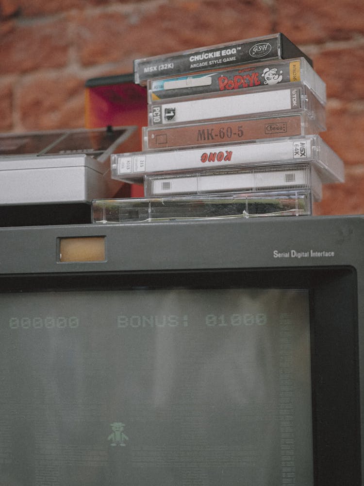 Cassettes With Vintage Games