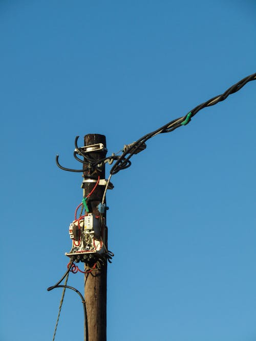 Black and Red Electric Wires