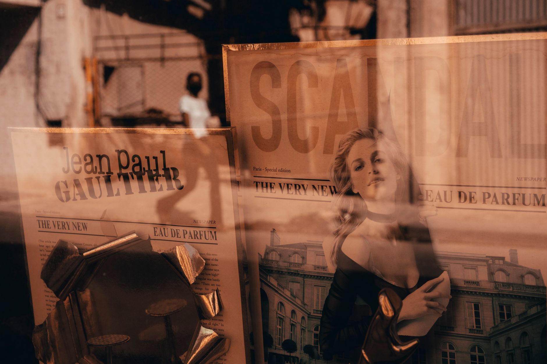 Posters in Store Window