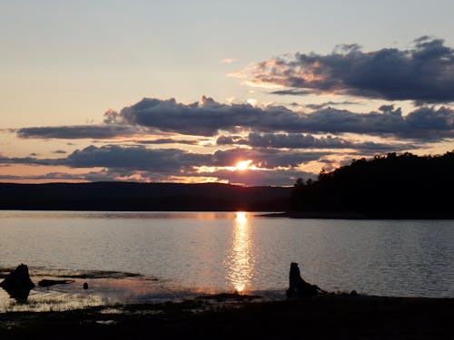 海灘, 海灘日落, 美麗的夕陽 的 免費圖庫相片