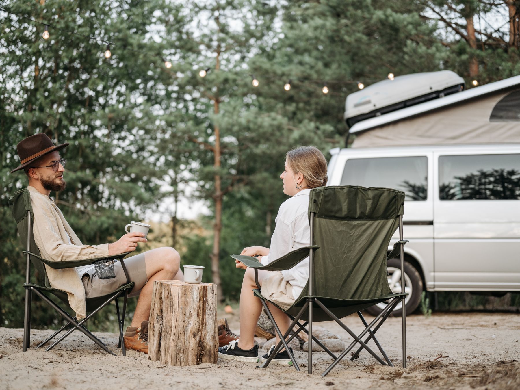 Small Dole — movers delivering furniture from a van