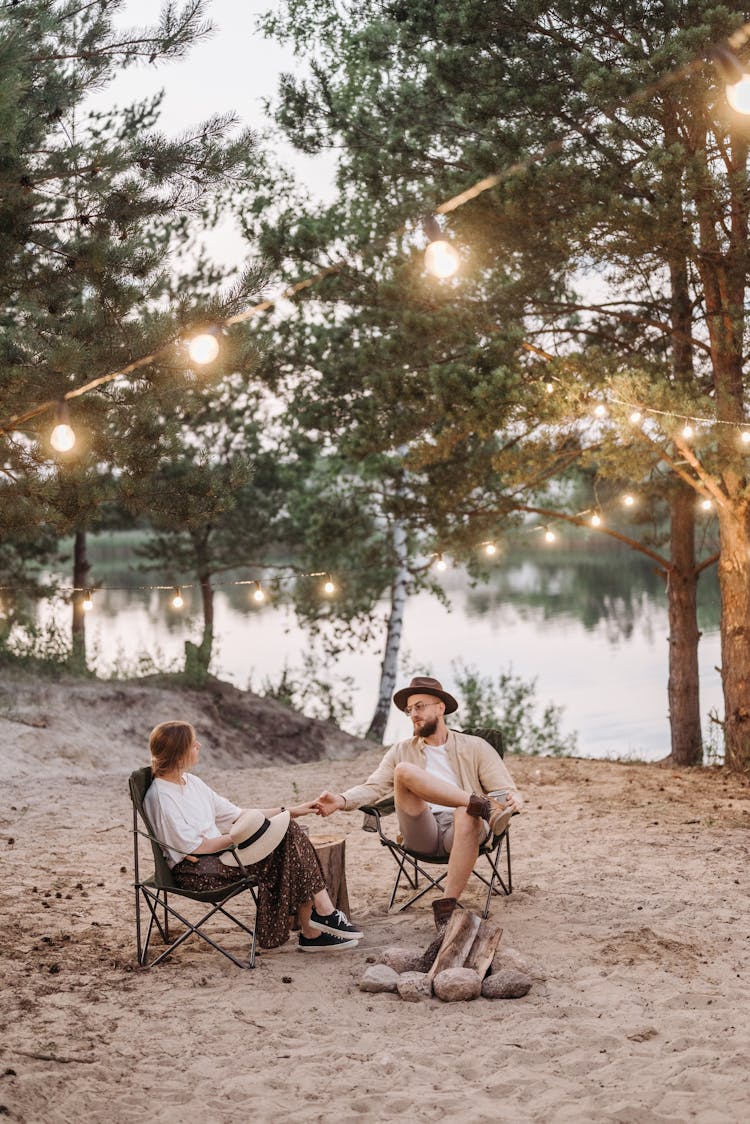 A Couple Camping Together 