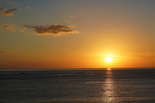 A Beach during Sunset