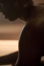 Silhouette of Person during Sunset