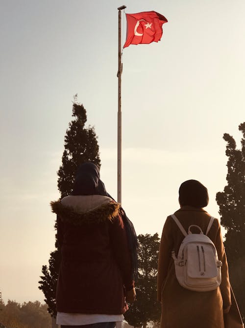 Gratis arkivbilde med flagget av kalkun, mennesker, patriotisk