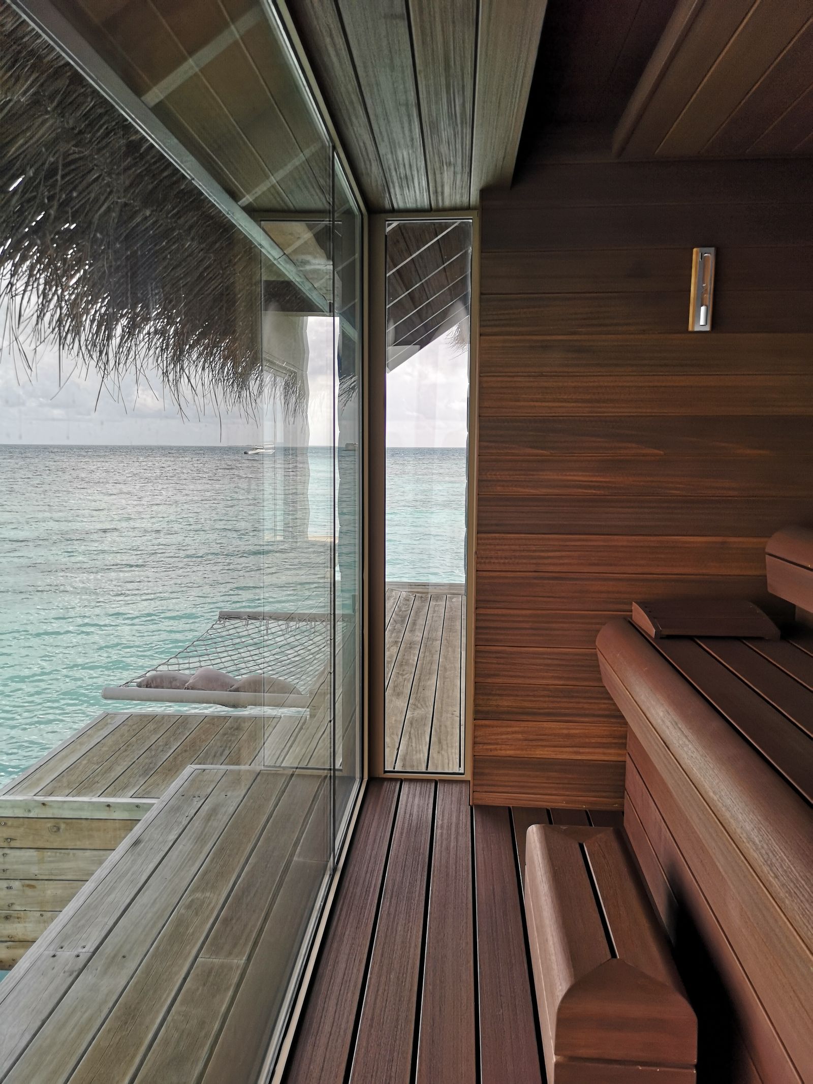 Sauna above the water