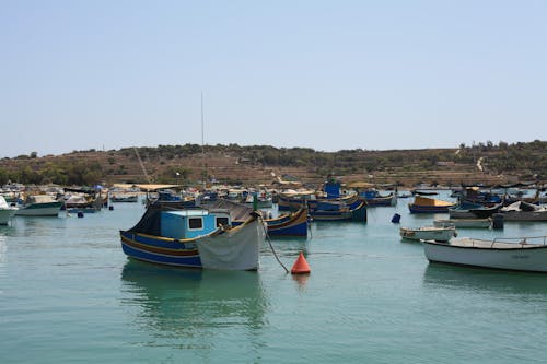 Free Boats on Sea Stock Photo