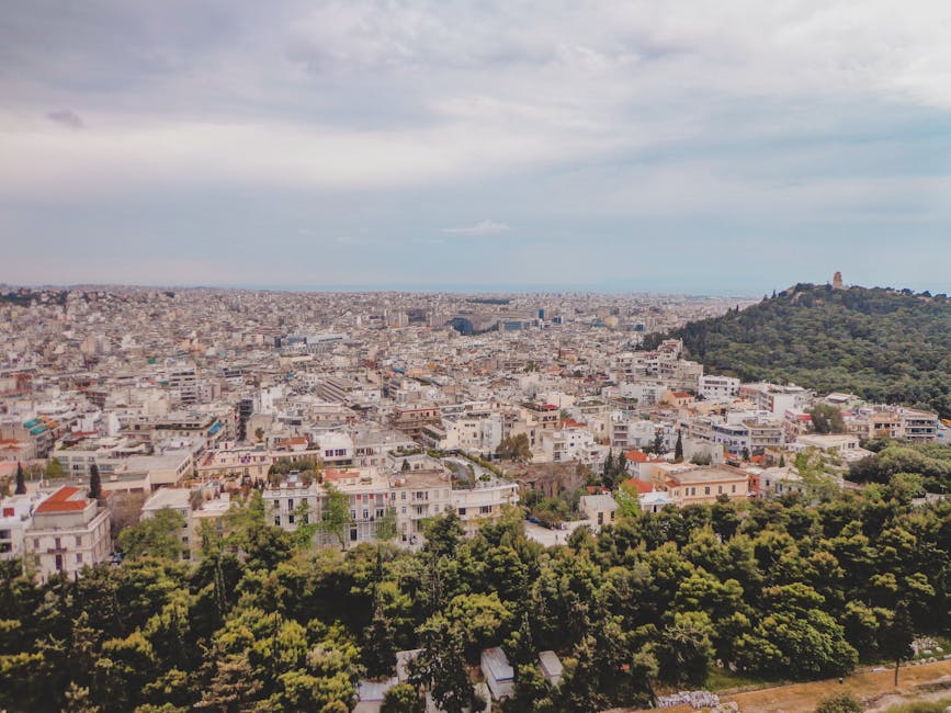 Aerial View of City