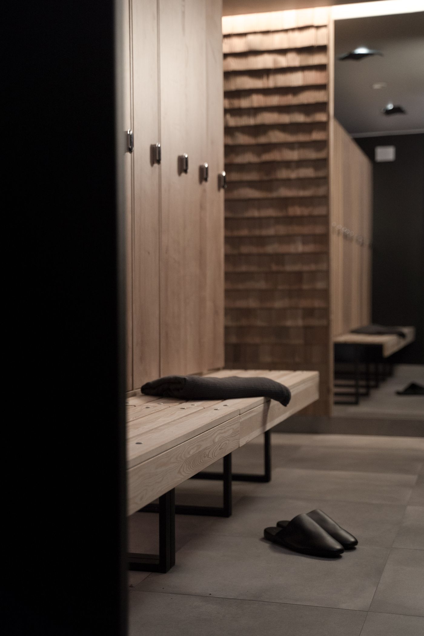 Vestiaire en bois minimaliste
