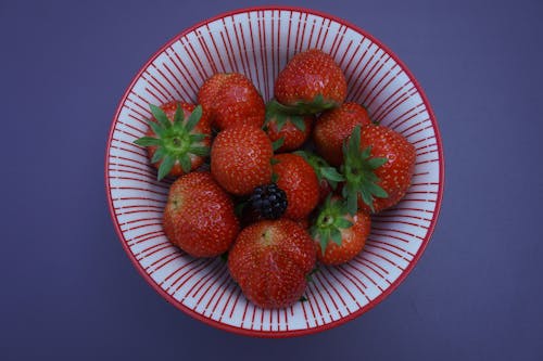 Free A Bowl of Strawberries  Stock Photo