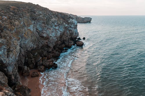 岩層, 岩石的, 海濱 的 免费素材图片