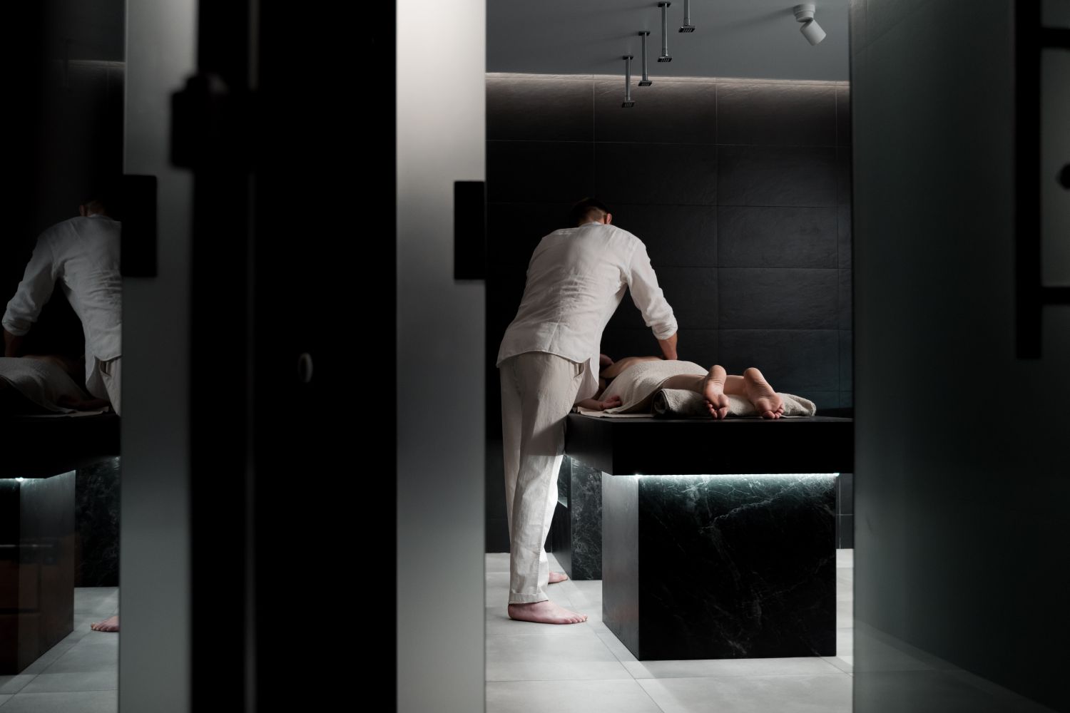 Spa treatment package in a serene wellness room