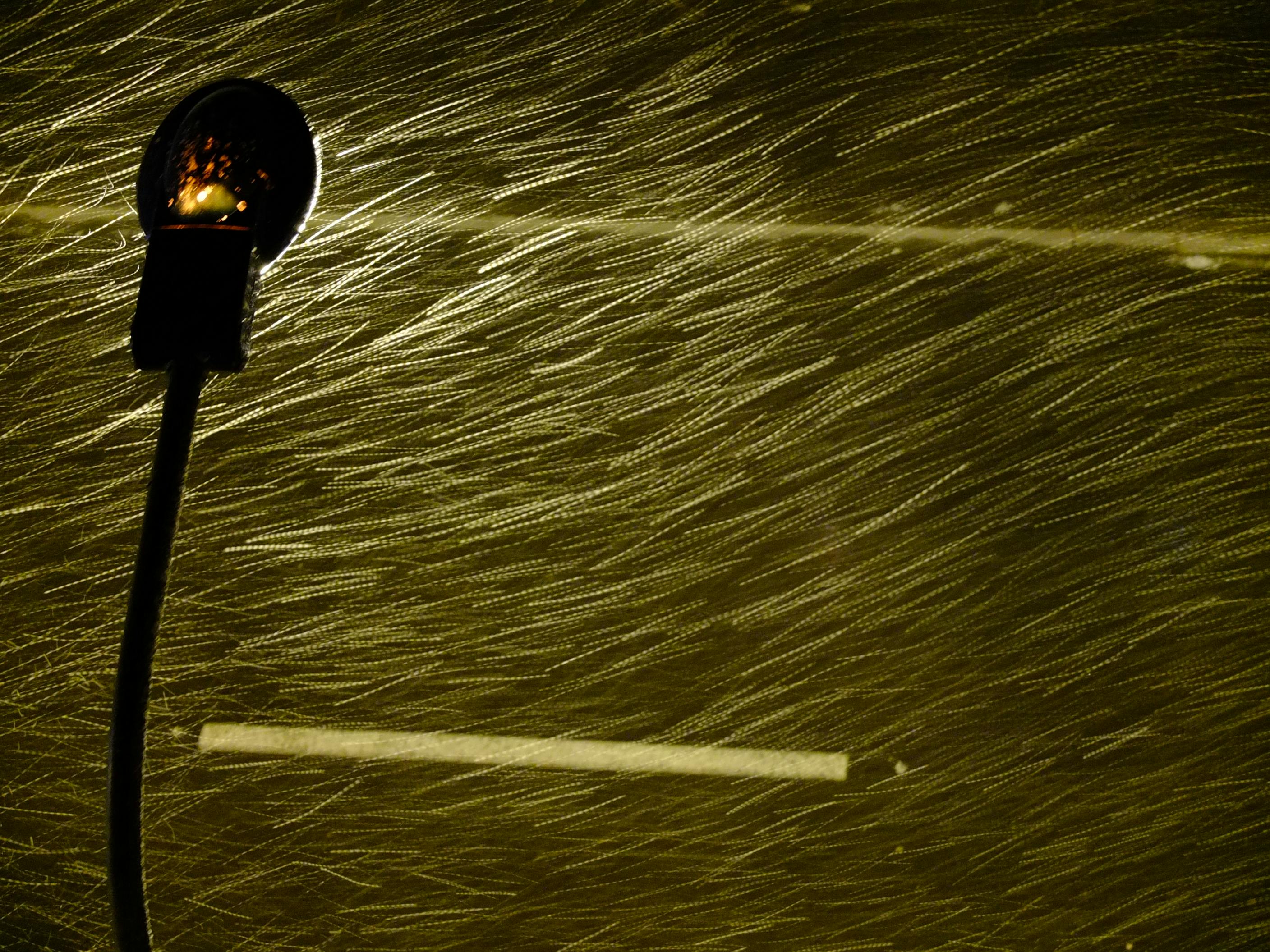 Free stock photo of #minimalism #snow #night #street #light