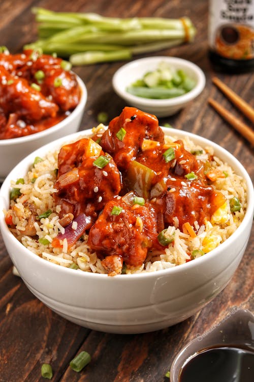 Close-Up Shot of a Bowl of Dish