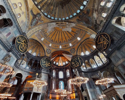 Darmowe zdjęcie z galerii z architektura, hagia sophia, kopuła