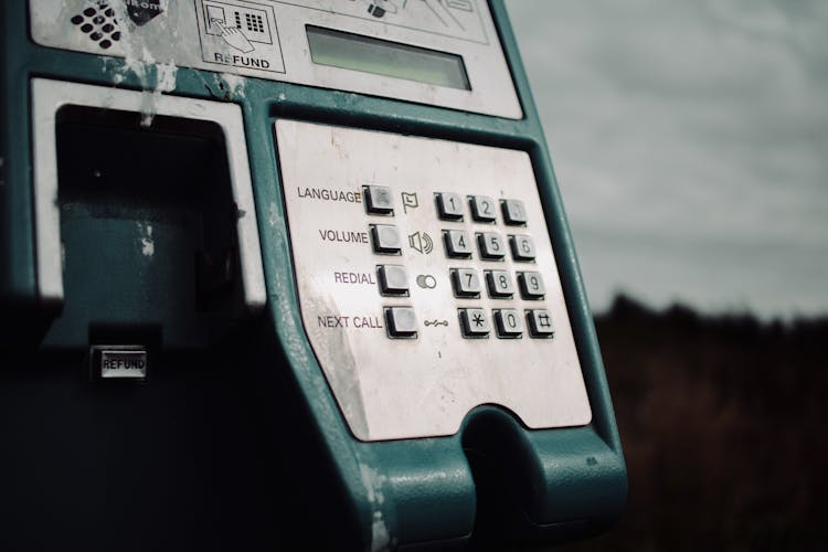 Close-up Of The Dials Of A Telephone