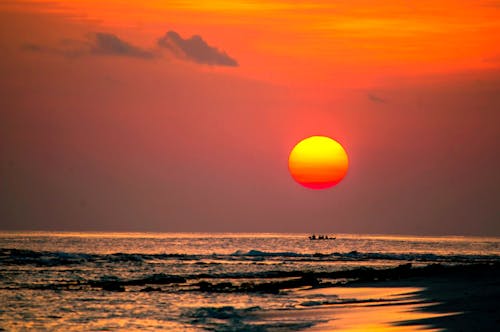 Beach during Sunset