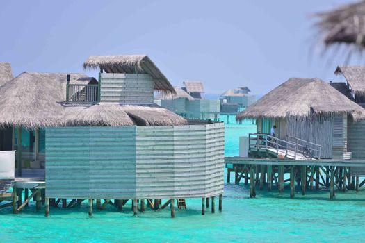 Overwater villa with house reef — Maldives
