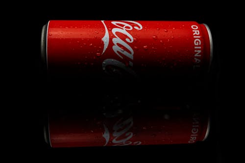 Free A Red Coca-Cola in Can Stock Photo