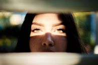 Sunlight on Woman's Face