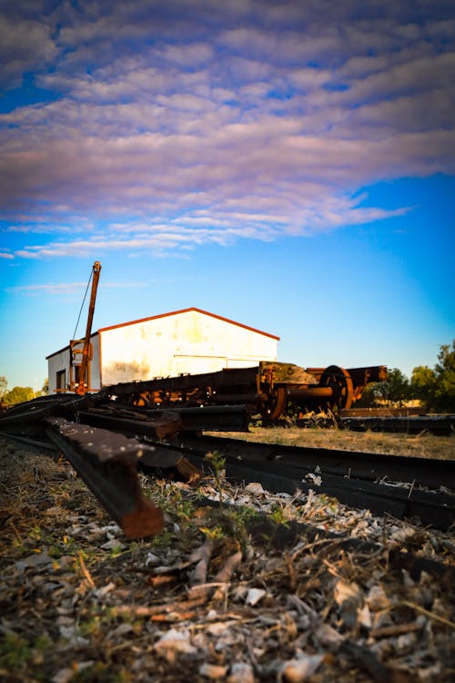 Free stock photo of rail yard Stock Photo