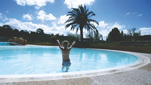 Woman on Swimming Pool