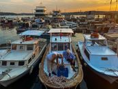 Elderly Men in a Boat