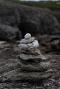 Stack of Rocks in Close-up Shot