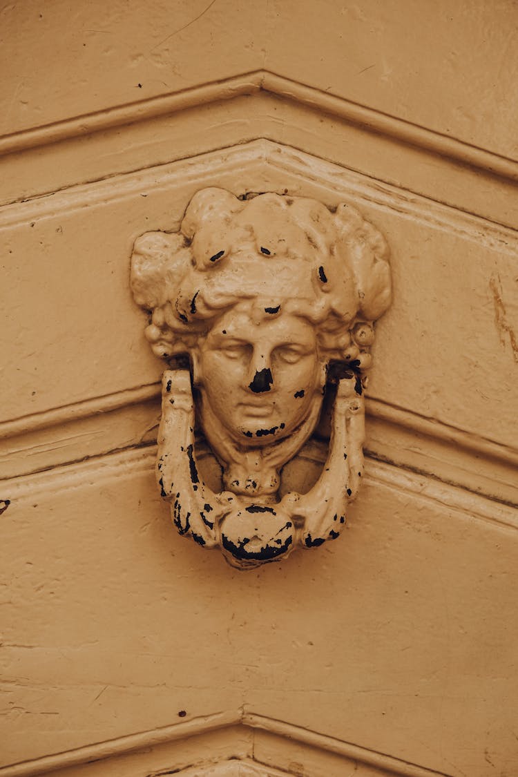 A Door Knocker Made Of Steel